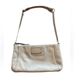 Kate Spade Adela Berkshire Road Pebbled Beige Leather Shoulder Bag